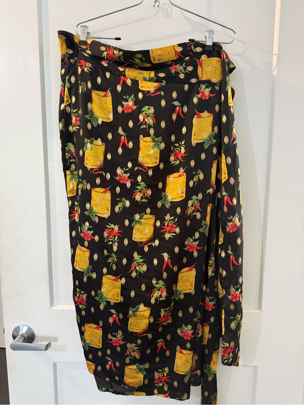 Never Fully Dressed Pepper Cocktail Wrap Skirt